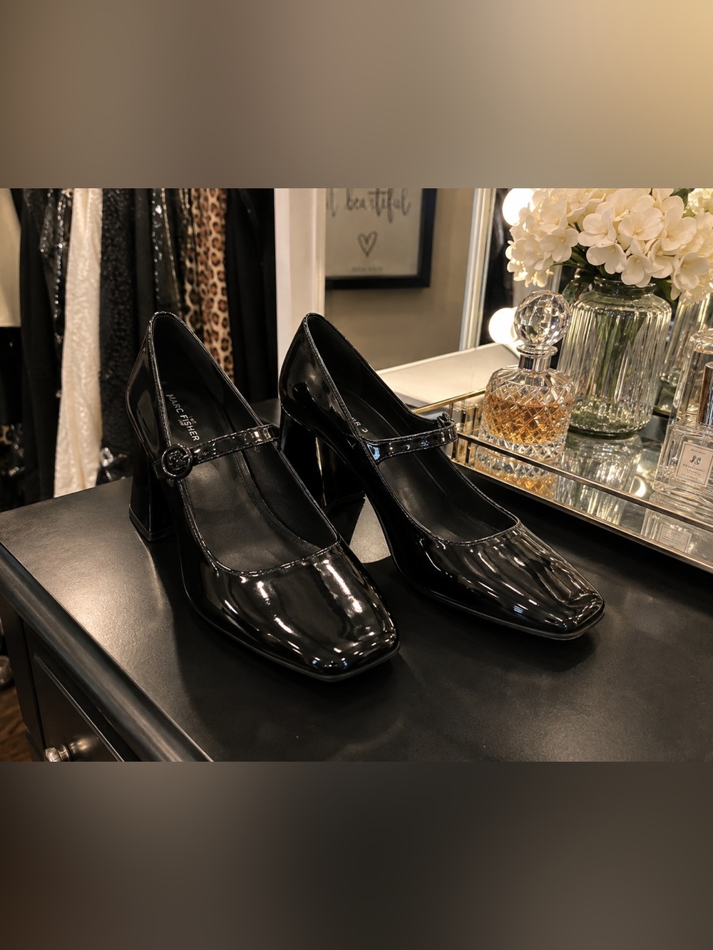Marc Fisher LTD Nessily Patent Mary Jane Pumps.NWT